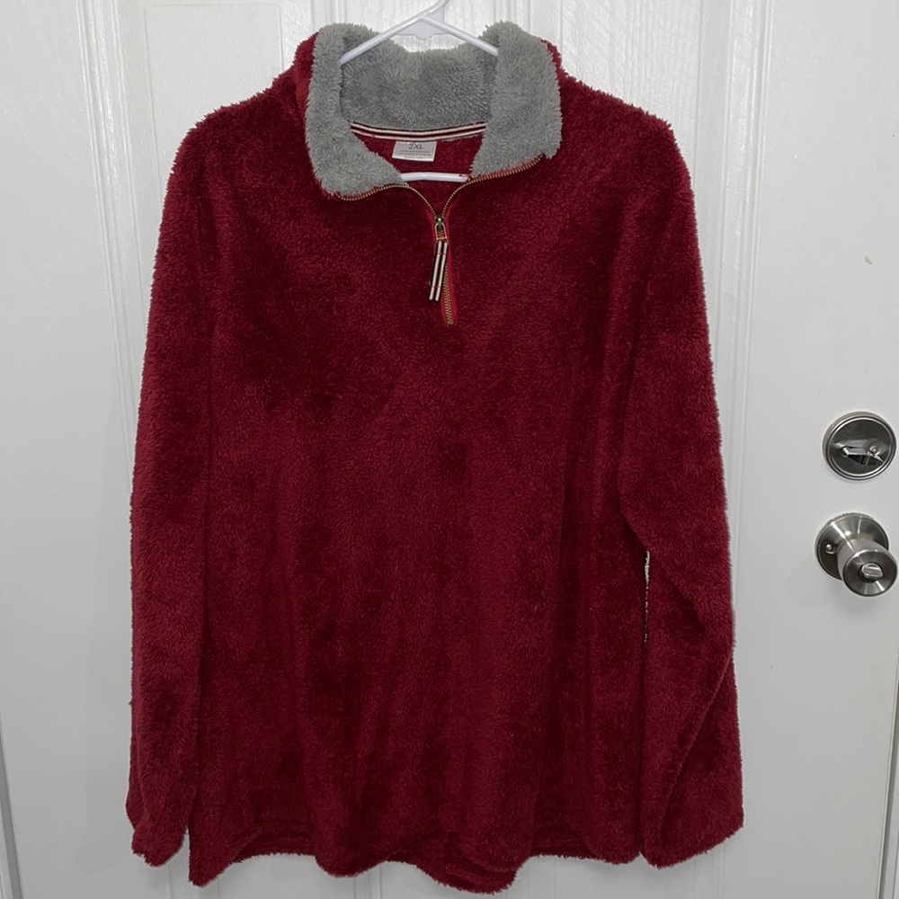 Burgundy ladies hoodie/sweatshirt